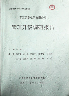 2012年4月5日，正睿咨詢向潔麗決策層陳述調(diào)研報告
